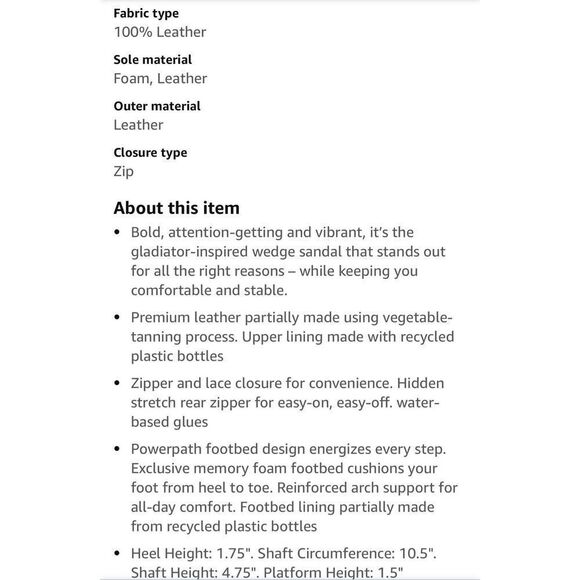 Earth Origins Kendra Kamilla - Lace up WEDGE - NEW in Box , sz 7 Wide - Picture 7 of 9